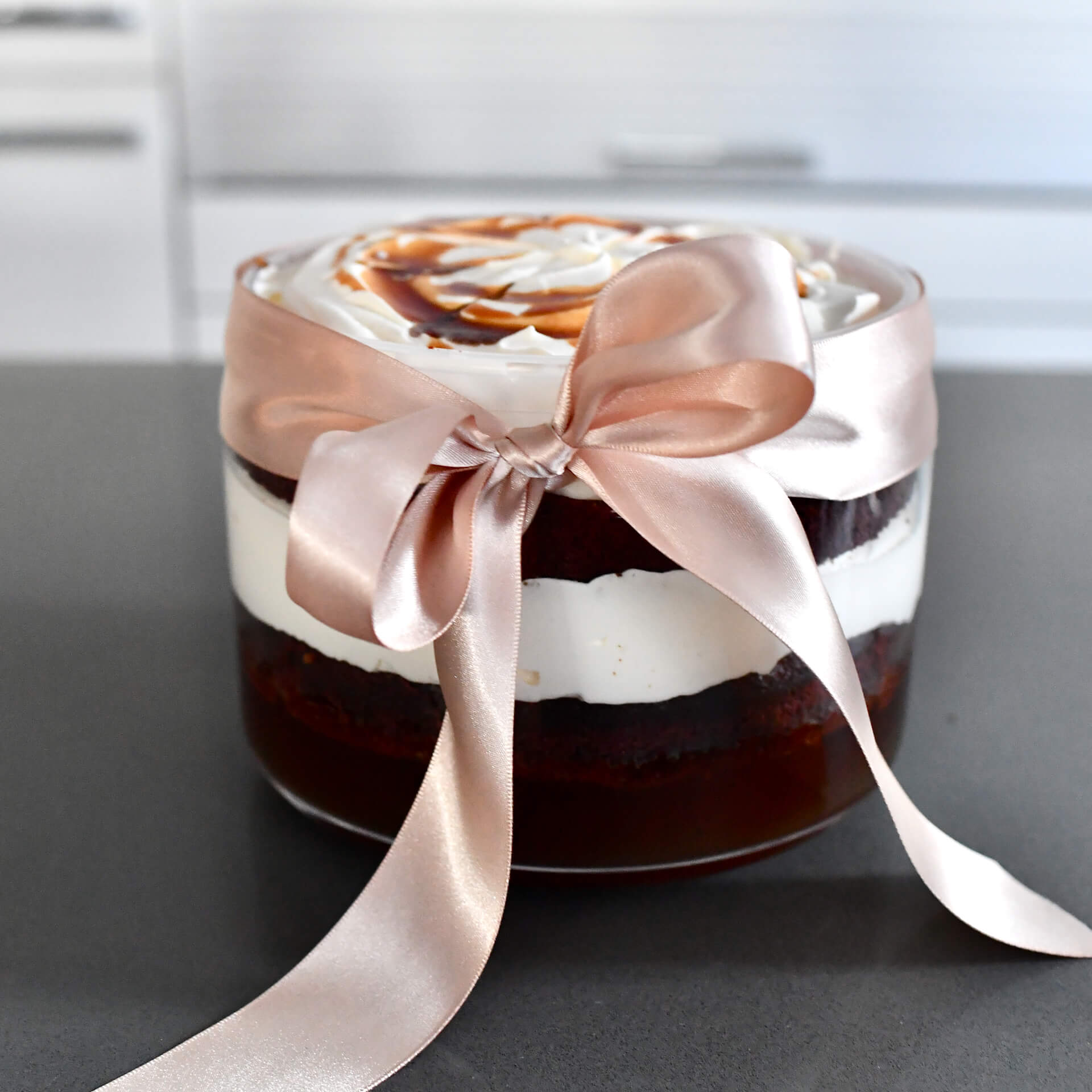 Gingerbread, Sherry and Caramel Trifle